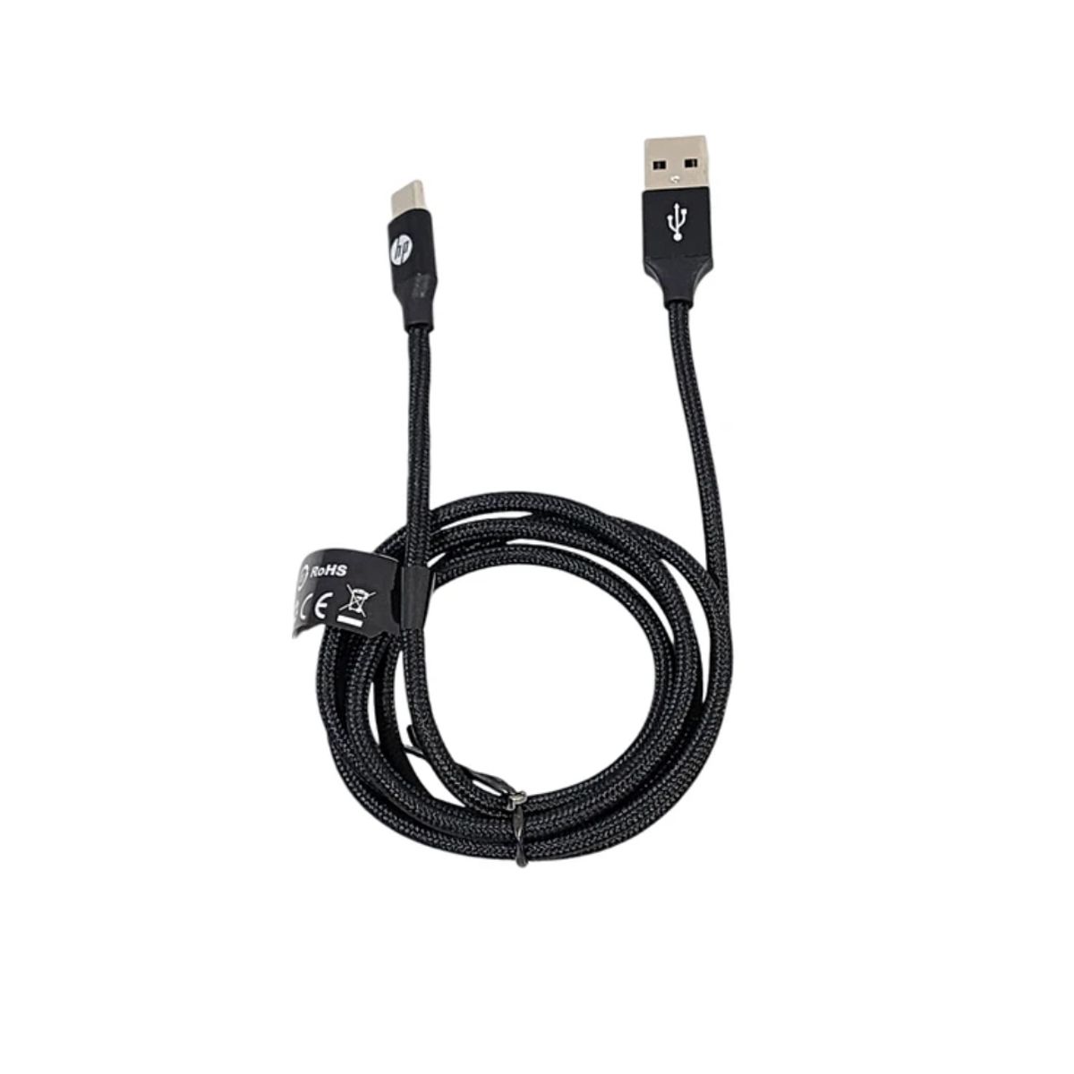 HP - Cable Hp Usb Tipo-c 1 Metro Negro Carga Rápida Datos 480mbps