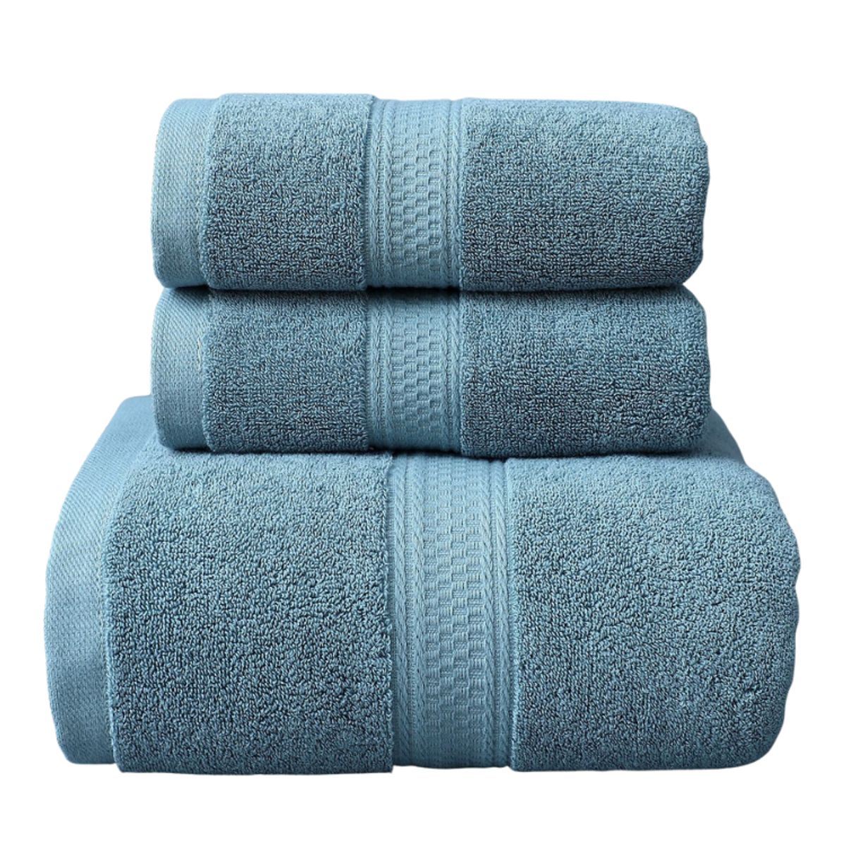 GARSIL - Pack De 3 Toallas De Baño y mano hotel de Algodon grueso verde