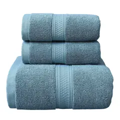 GARSIL - Pack De 3 Toallas De Baño y mano hotel de Algodon grueso Verde