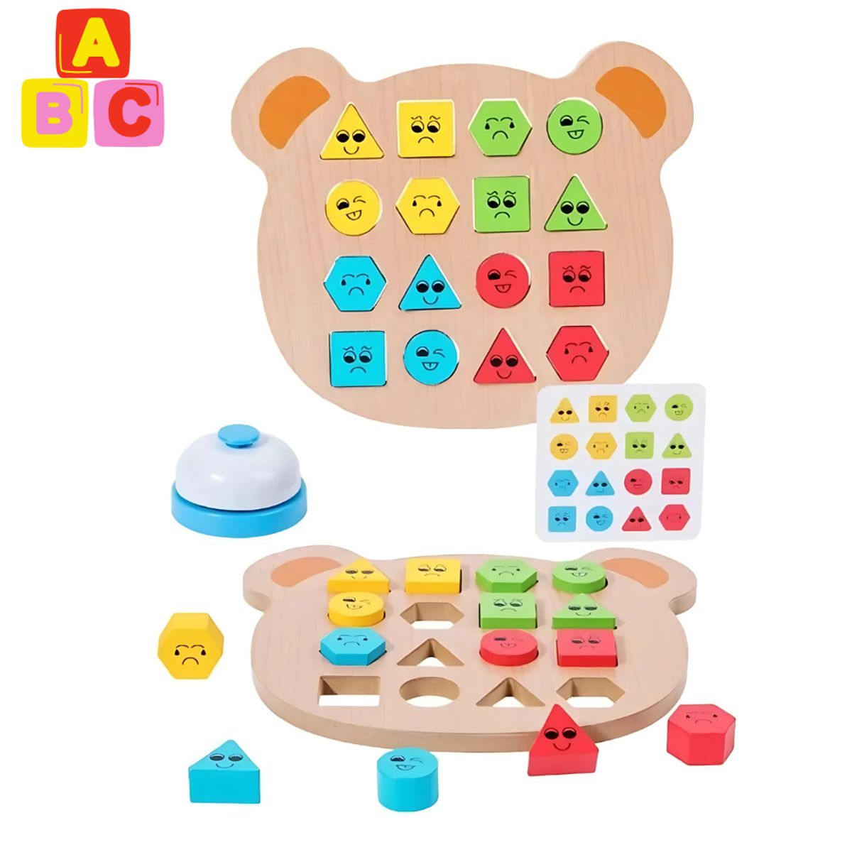 ABC - Juego Montessori Clasificación por Color y Forma
