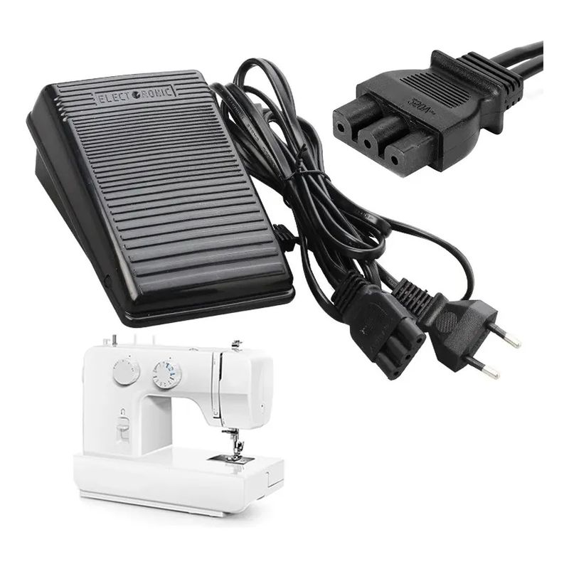 GENERICO - Pedal Maquina De Coser Compatible Con Singer Negro