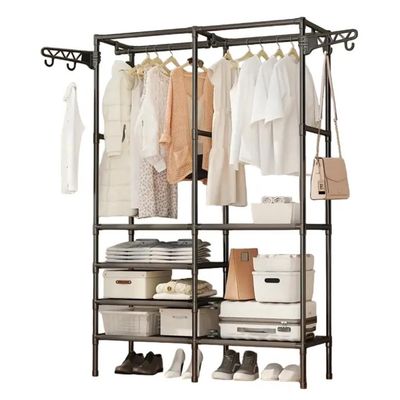 Imagen 2 del producto Perchero Exhibidor Y Organizador De Ropa 2 Cuerpos Negro