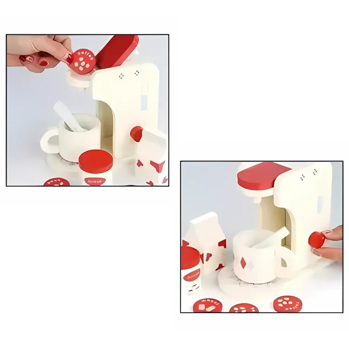 ABC - Maquina de café Didáctica de Madera para niños