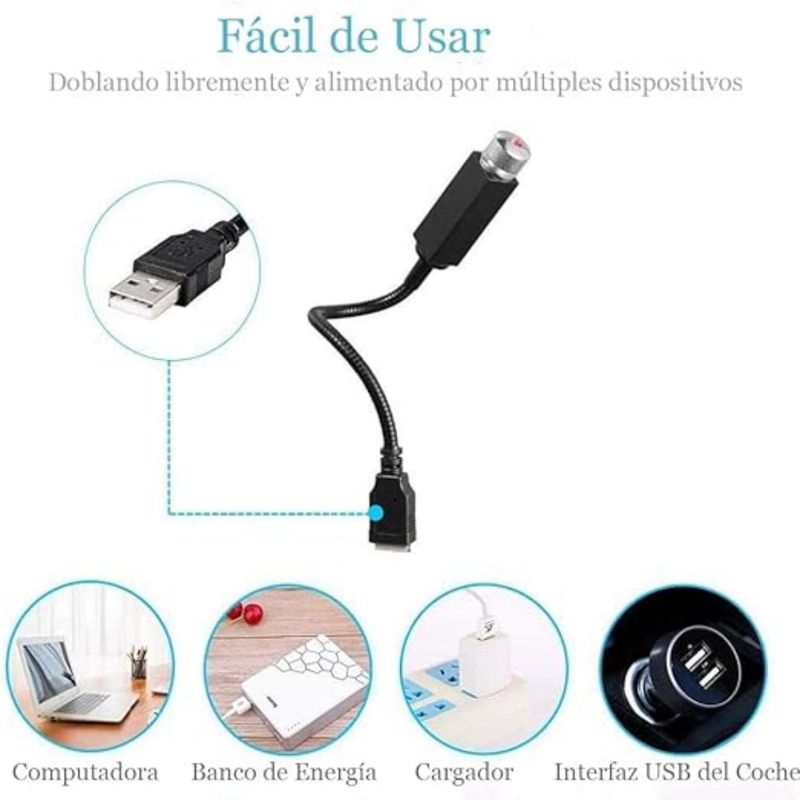 LELOX - Led Luz Piso Interior Auto de Aluminio（Púrpura）