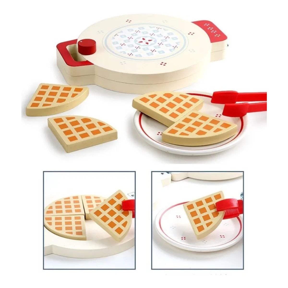 ABC - Waflera de Madera para Niños  Juguete de Cocina de Roll