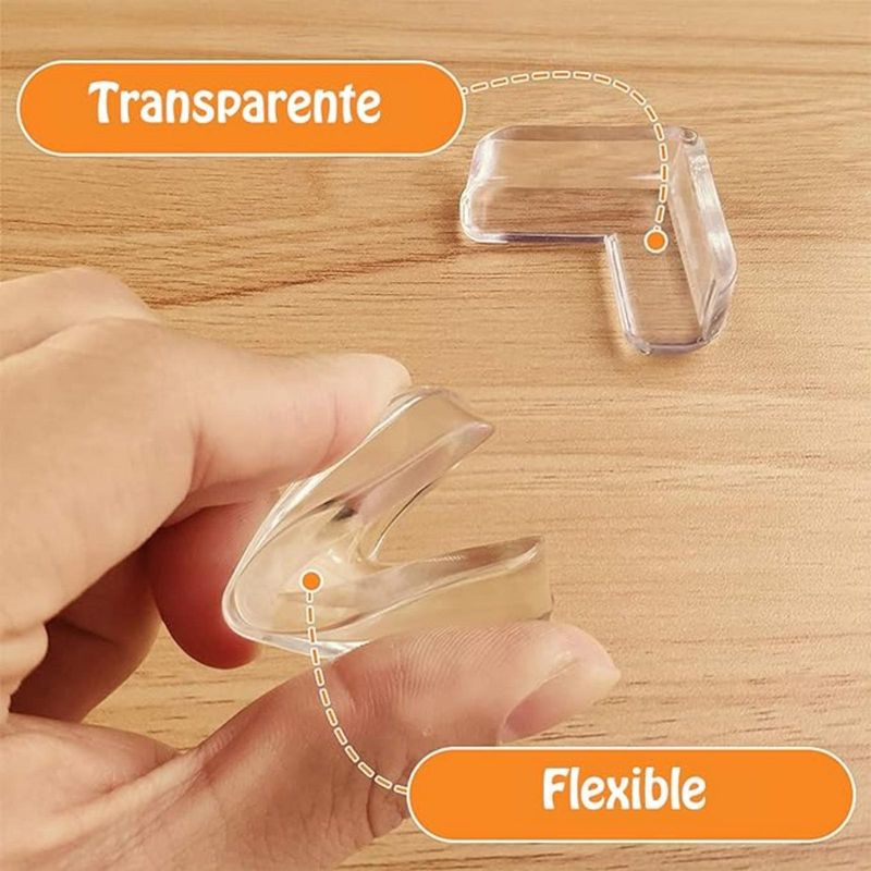 LELOX - 20pcs Transparente Protector Esquina Bebé