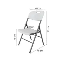 GENERICO - Silla Plegable Alta Resistencia Casa Jardin Eventos.