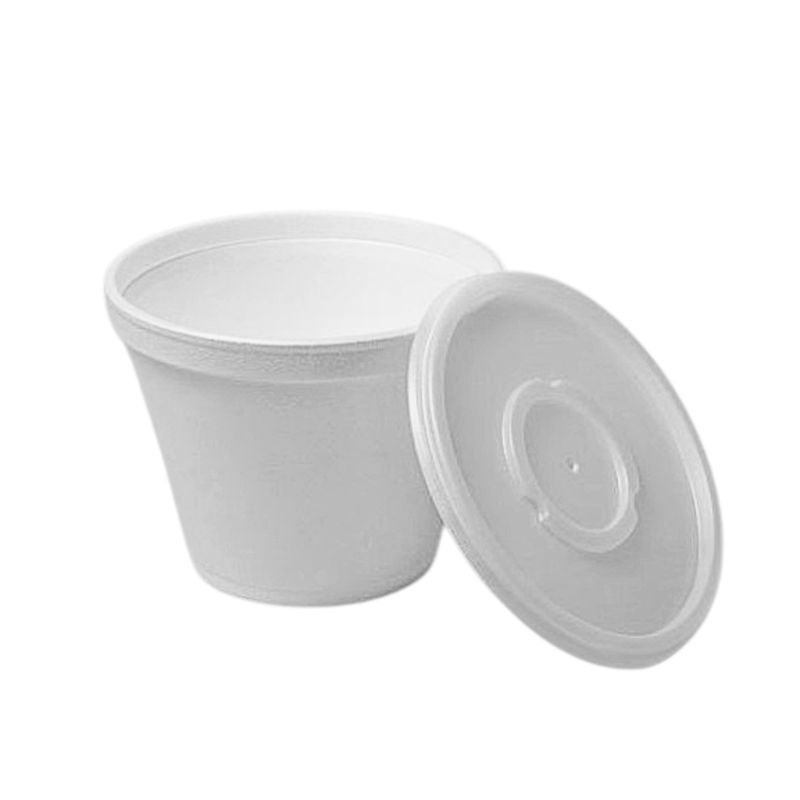 GENERICO - Vaso Termico Para Sopa 12oz - 355ml Con Tapa 20 unidades