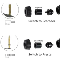 COREJOY - Bombin Bicicleta Inflador De Mano Con Adaptadores