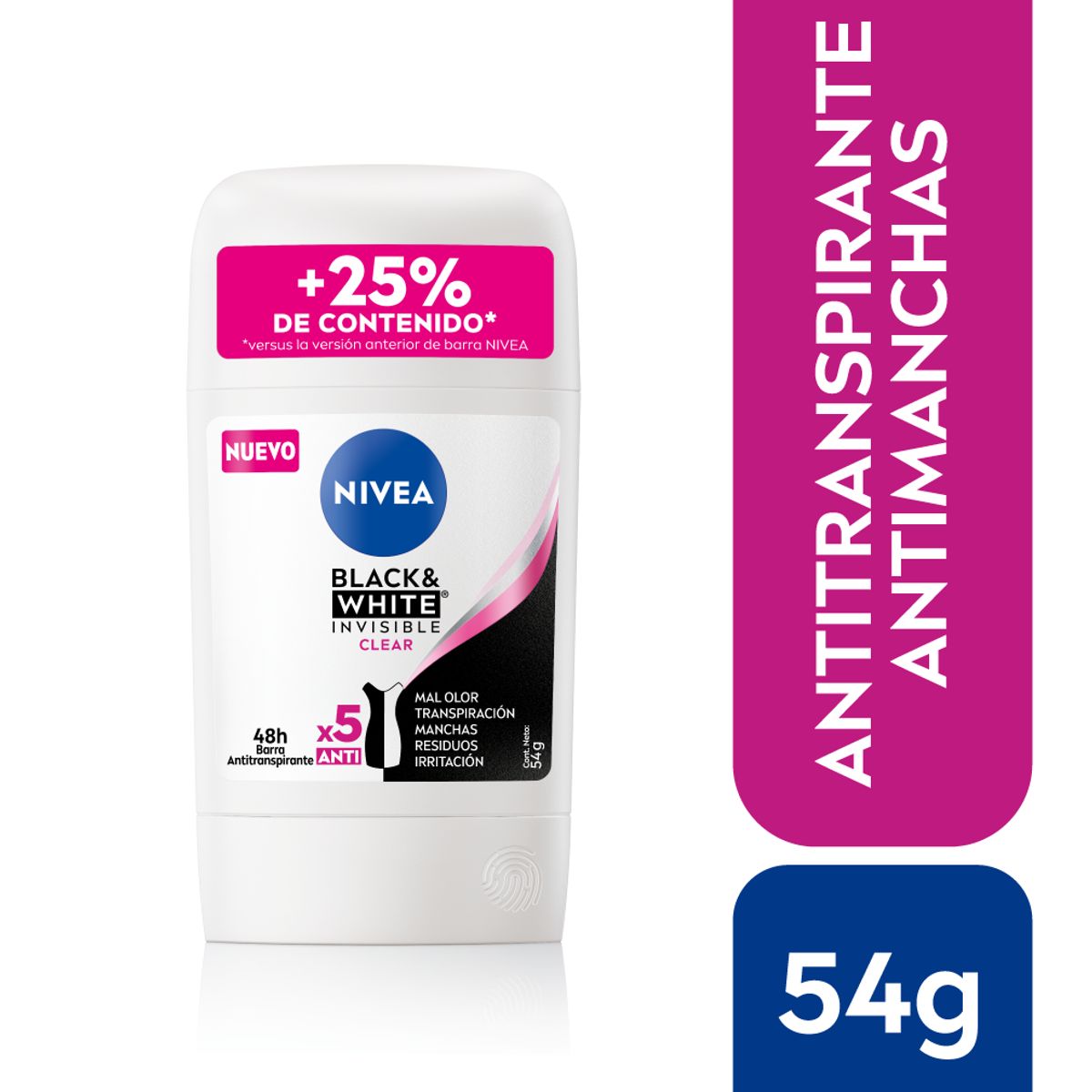 NIVEA - NIVEA Antitranspirante para mujer en Barra 54g