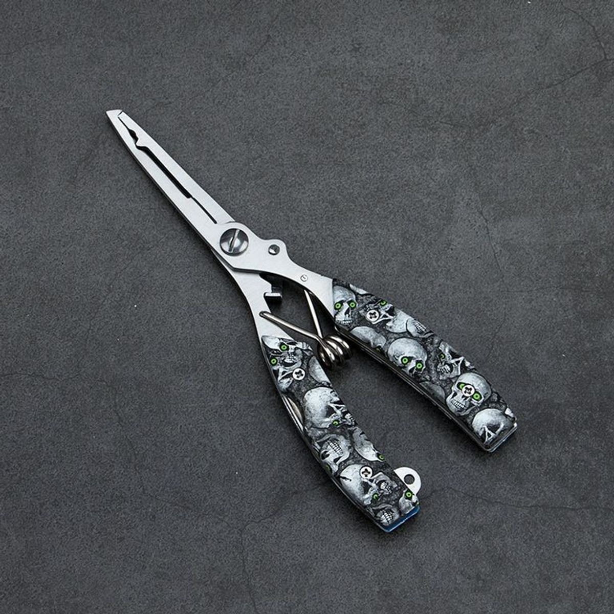 GENERICO - Alicate de pesca multifuncional calavera verde