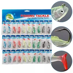 GENERICO - Set De 30 Señuelos De Silicona 55 Cm