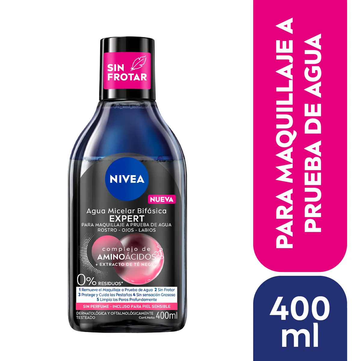NIVEA - NIVEA Desmaquillante Agua Micelar Bifásica 400ml