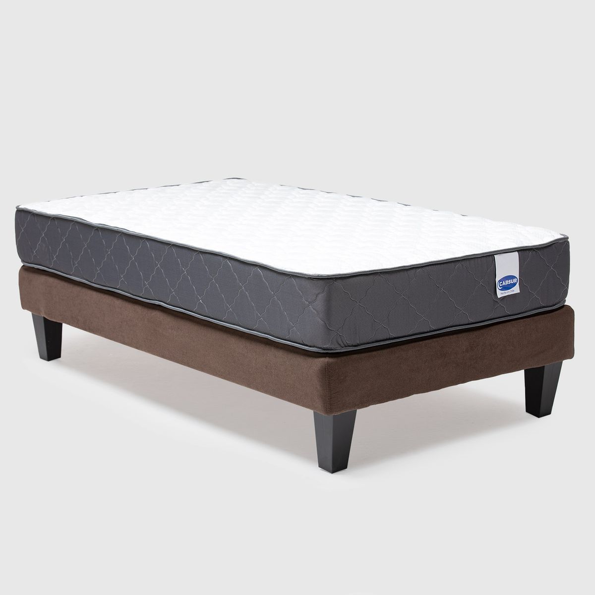 CABSUR - CAMA EUROPEA CABURGA 1 PLAZA CHOCOLATE