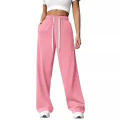 BLWOENS - Pantalones largos para mujeres - Rosa