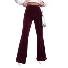 BLWOENS - Pantalones largos para mujeres - Rojo