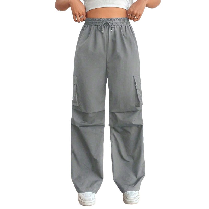 BLWOENS - Pantalones largos para mujeres - Gris