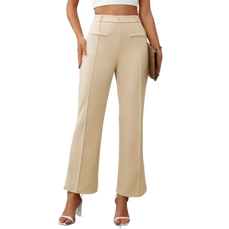 BLWOENS - Pantalones largos para mujeres - Beige
