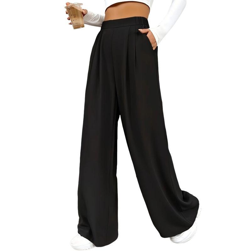 BLWOENS - Pantalones largos para mujeres - Negro