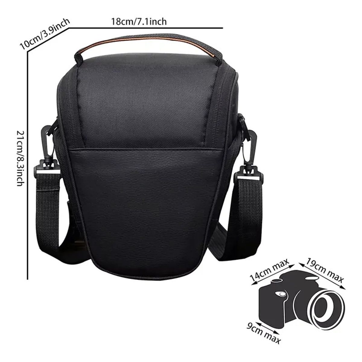 GENERICO - Bolso Cámara Fotográfica Lente Dslr Para Canon Acolchado