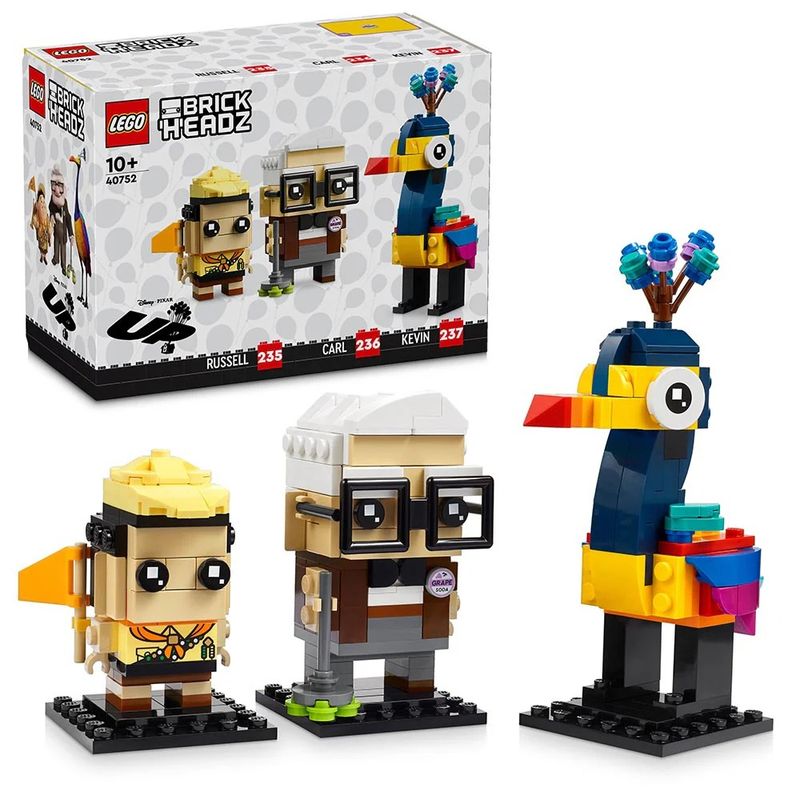 LEGO - LEGO Disney Pixar Brick Headz Carl Russell y Kevin - 40752