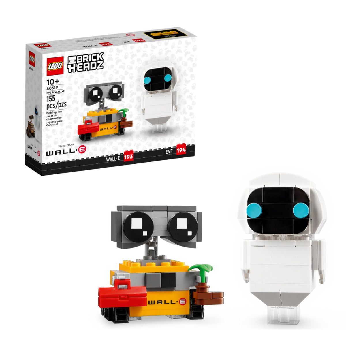 LEGO - LEGO Disney Pixar Brick Headz  EVA y WALLE - 40619