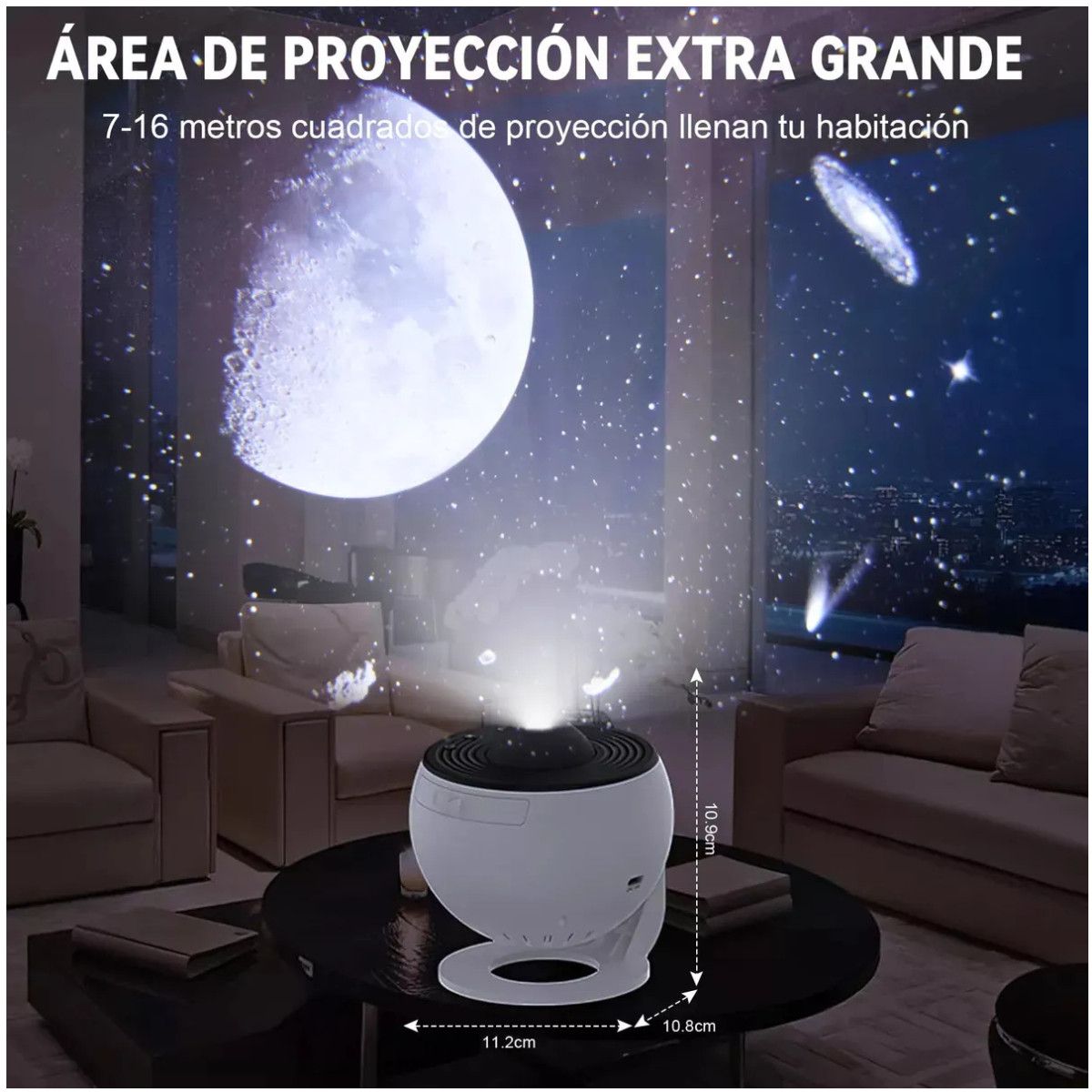 KUANGYE - Proyector De Estrellas Cielo Estrellado Luz Nocturna