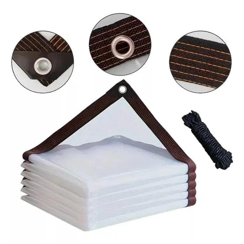 GENERICO - 3×4m Lonas Transparentes Resistentes Impermeables+10m Cuerda