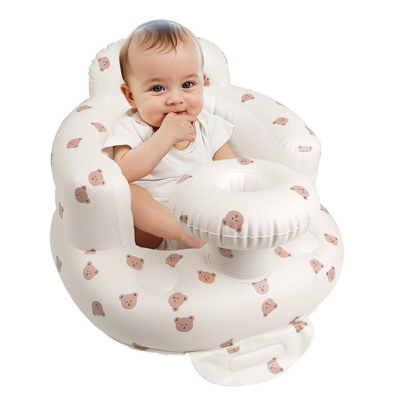 DANWEILE - Asiento inflable para bebé con bomba de aire incorporada