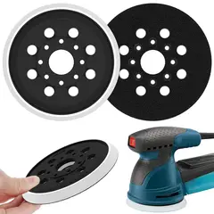 KUANGYE - 2 Plato Base Velcro Lijadora Compatible Para Bosch Gex125