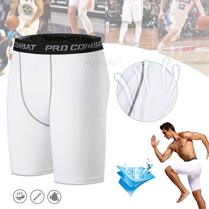 EDWINAYY - Calza Short Compresión Licra Deportiva Secado Rápido Hombre