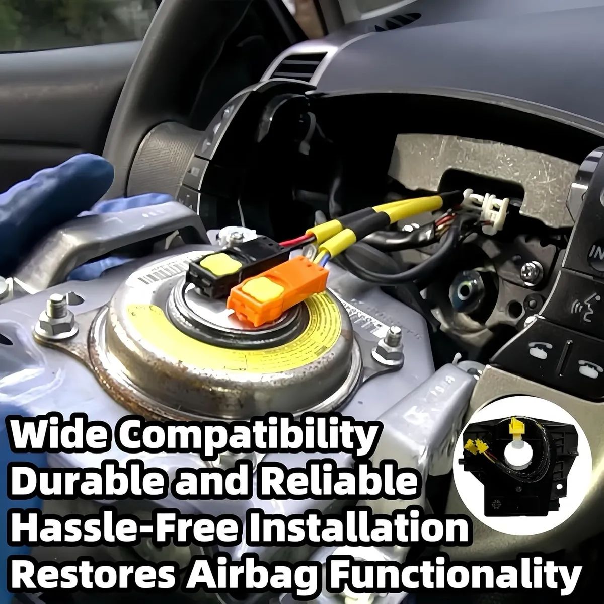 GENERICO - Cinta Airbag Para Jeep Compass Patriot Wrangler +sensor Giro