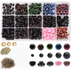 GENERICO - Set 560 Pcs Ojo Nariz, Arandelas Plastico Peluches