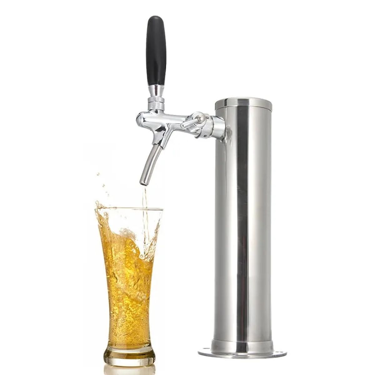GENERICO - Dispensador De Torre De Cerveza De Barril Acero Inoxidable