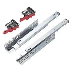 KUANGYE - Corredera Telescópica Oculta Cierre Suave 40cm 12mm 45k