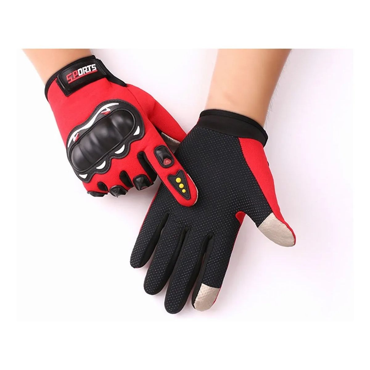 EDWINAYY - Guantes Ciclismo Moto Proteccion Caida Guante Bici Touch