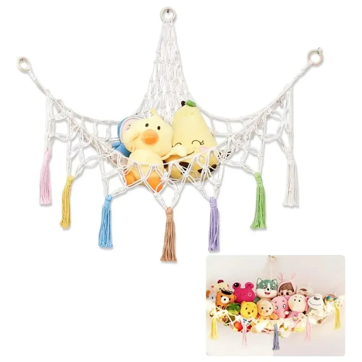 KUANGYE - Hamaca Para Peluches Y Juguetes - Organizador Colgante