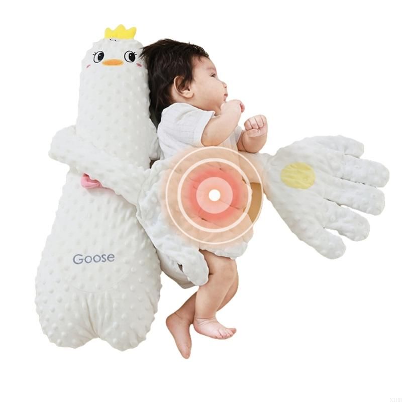 DANWEILE - Juguete relajante Baby Sleep Mode de 60 cm-Ganso blanco