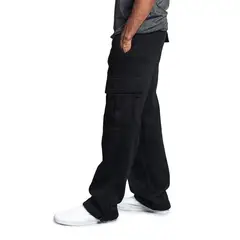 EDWINAYY - Pantalones Cargo De Estilo Casuales Para Hombre Con Cordones