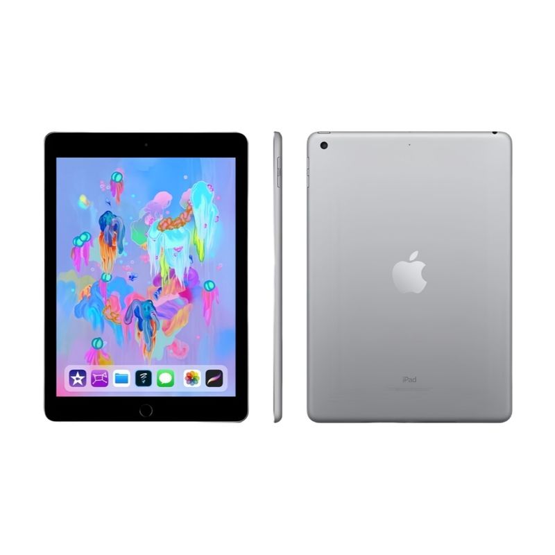 APPLE - iPad 9.7"​​ 6ta Generación Modelo 2018 - Wi-Fi -128 GB ​​Negro​​ Reacondicionado
