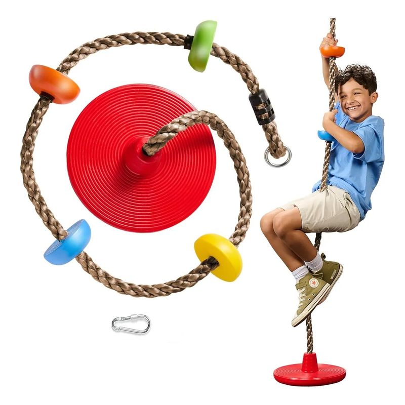 GENERICO - Columpio De Árbol Para Niños Multicolor 200cm Soporta 100 Kg