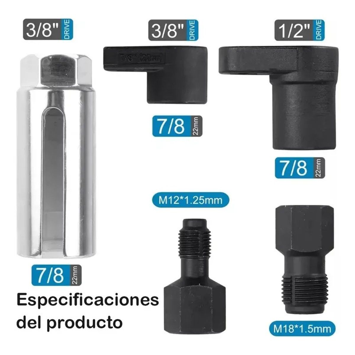 KUANGYE - Kit Dados Para Sensores De Oxígeno Automotriz Universal 5 Pc