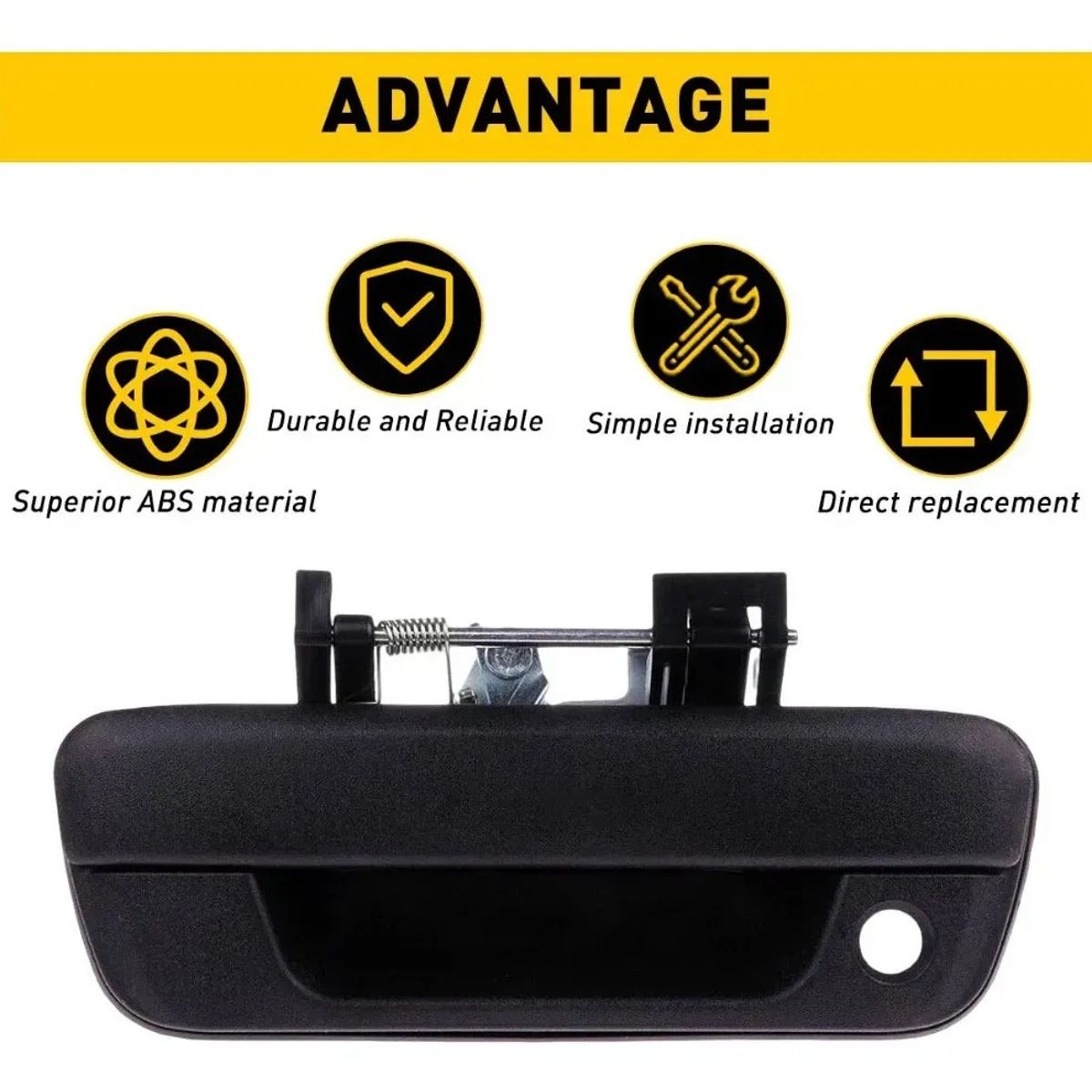 KUANGYE - Manilla Portalon Negra Para Isuzu Chevrolet Dmax 2005-2013