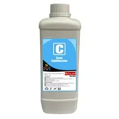 MALIK - Tinta 1 Litro Sublimacion Cyan para Epsn E/tank L14150
