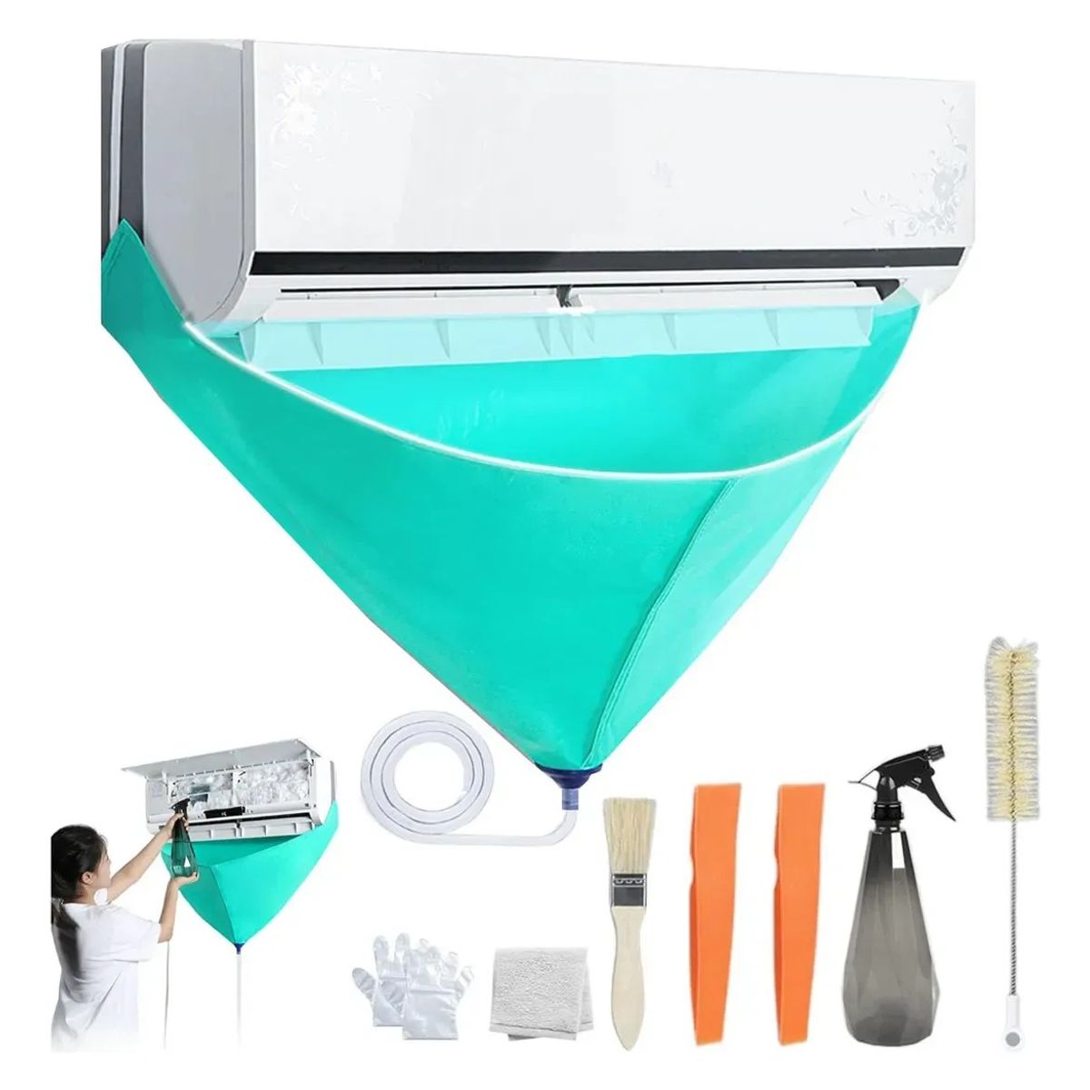 KUANGYE - Kit Limpieza De Aire Acondicionado Completo Con Herramientas