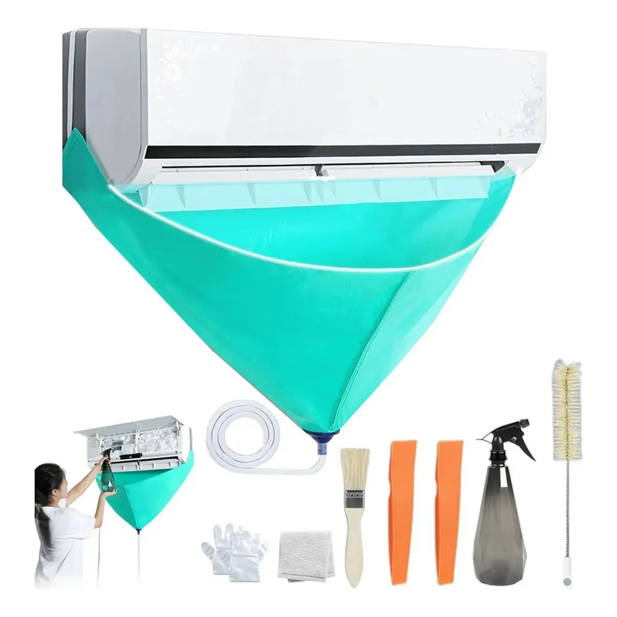 KUANGYE - Kit Limpieza De Aire Acondicionado Completo Con Herramientas