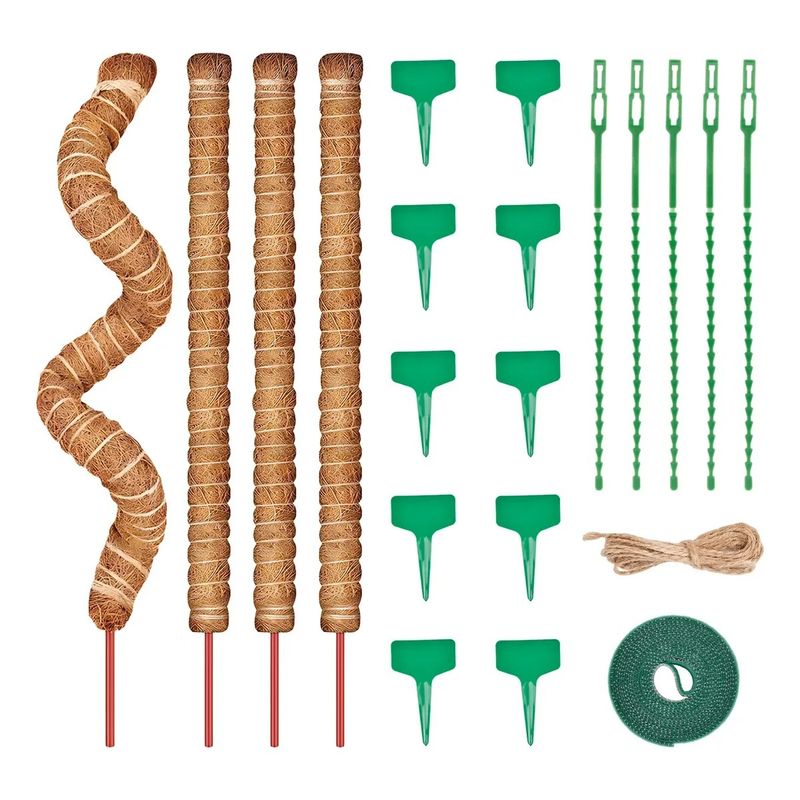 KUANGYE - 21 Kits Tutor De Musgo Soporte Para Plantas 100cm/fibra Coco