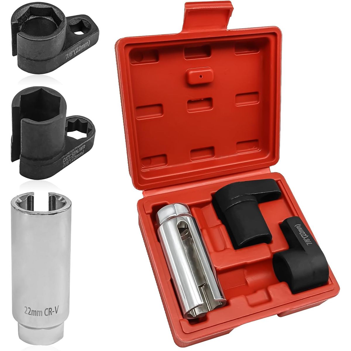 KUANGYE - Kit 3 Dados Sensor Oxigeno 3 Pcs 1/2 Y 3/8 22mm