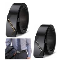 Cinturón Hombre Cuero De Vacuno Con Hebilla Automática 125cm