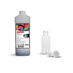 MALIK - Tinta Negra 1 Litro con Botella GT52 para Hp D/Jet GT 5820